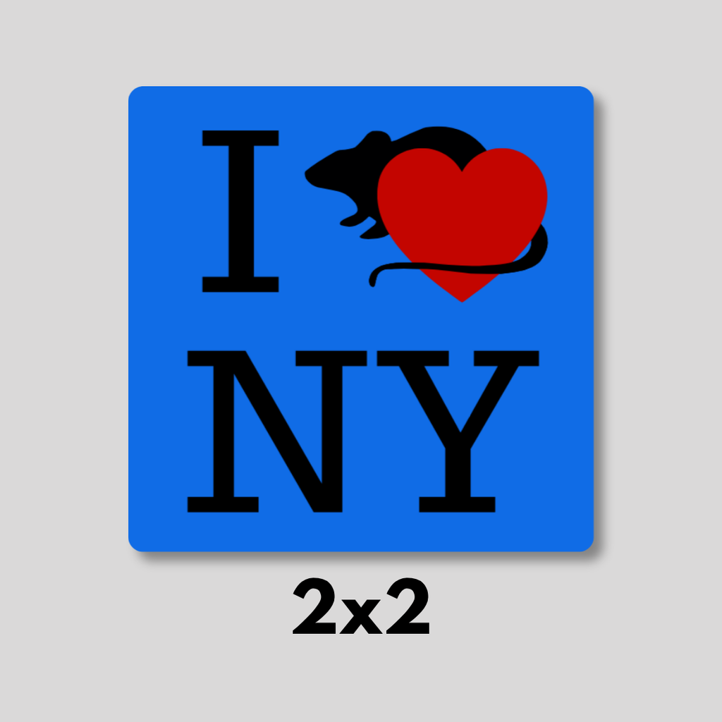 I Heart NY Rat Magnet - Royal Blue