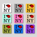 I Heart NY Rat Magnet 9 Pack