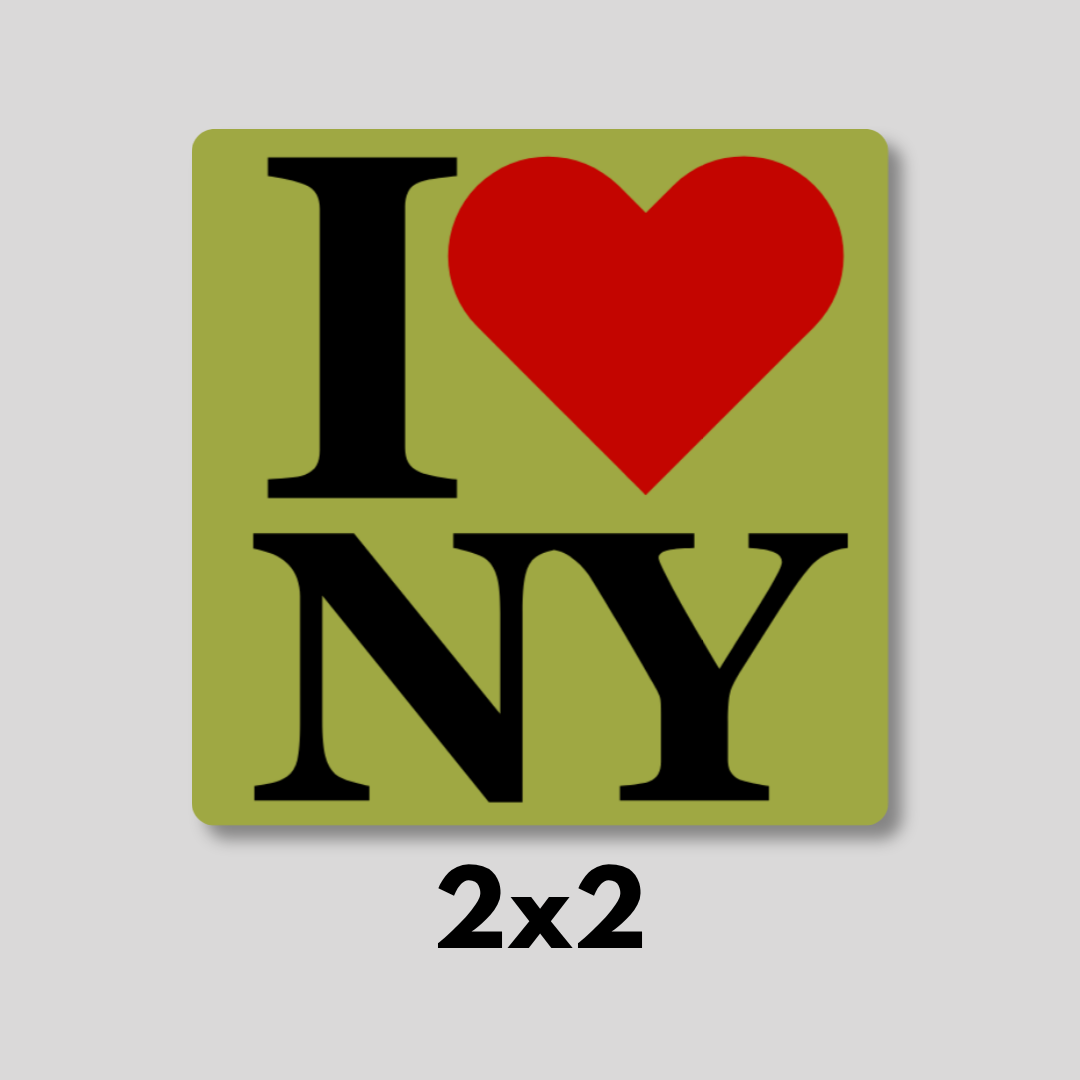 I Heart NY Classic Magnet - Olive Green