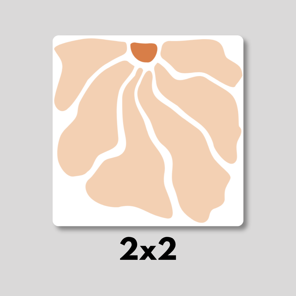 Retro Floral Magnet 9 Pack