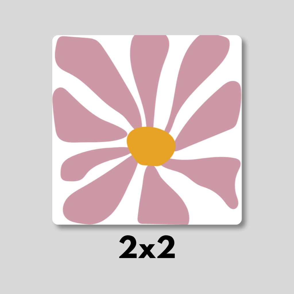 Retro Floral Magnet 9 Pack