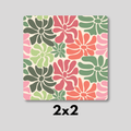 Retro Floral Magnet 2x2