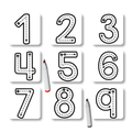 Traceable Numbers – Reusable 2x2 Erasable Learning Magnets for Kids