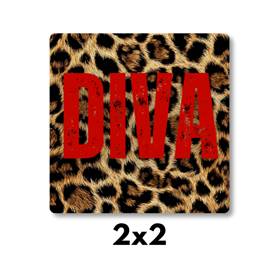 Leopard Print Magnet 4 Pack