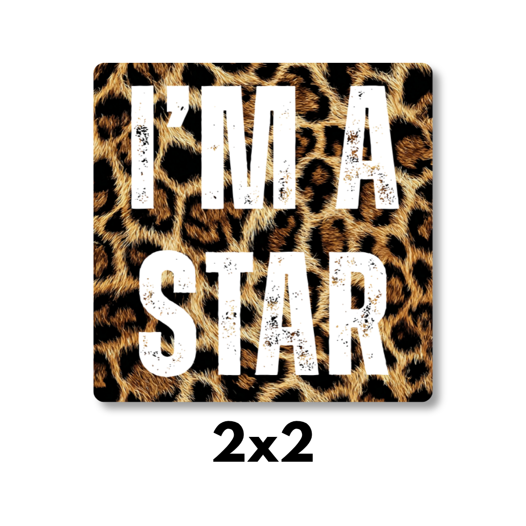 Leopard Print Magnet 4 Pack