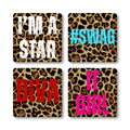 Leopard Print Magnet 4 Pack