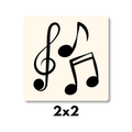 Music Notes Magnet 2x2