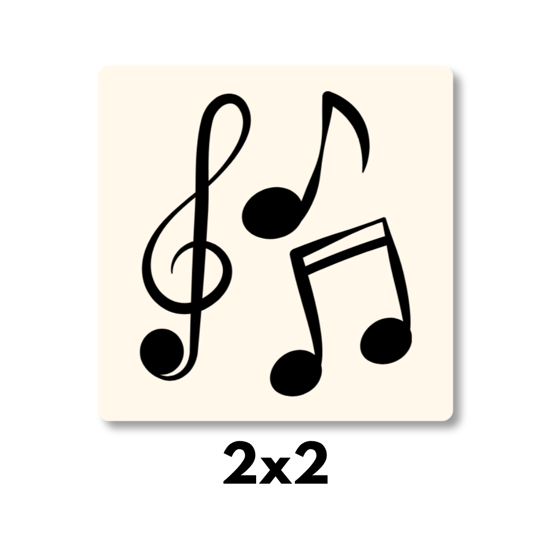 Music Notes Magnet 2x2