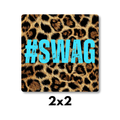 #SWAG Leopard Print Magnet 2x2