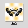 Butterfly Polka Dot Magnet 2x2